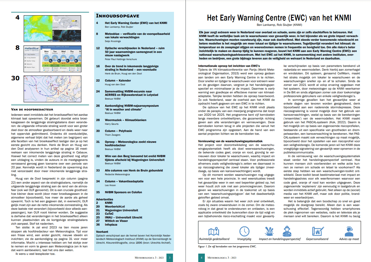 Een aantal pagina's uit Meteorologica (September 2023)