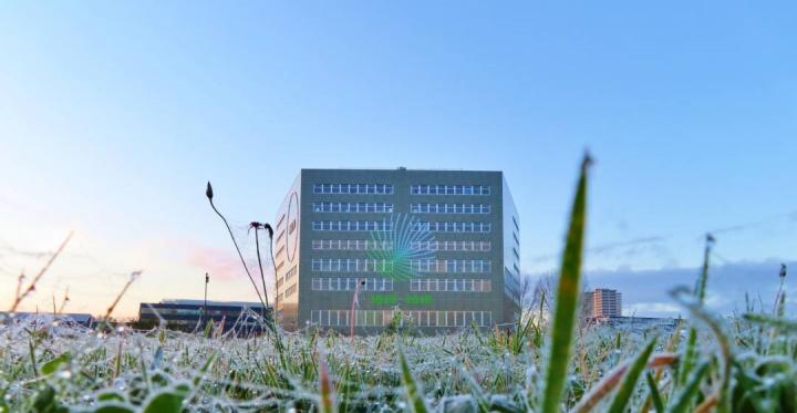 Foto van een gebouw op de Wageningen Campus