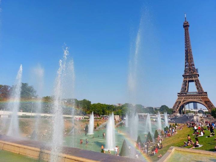 Foto van de Eiffeltoren in Parijs