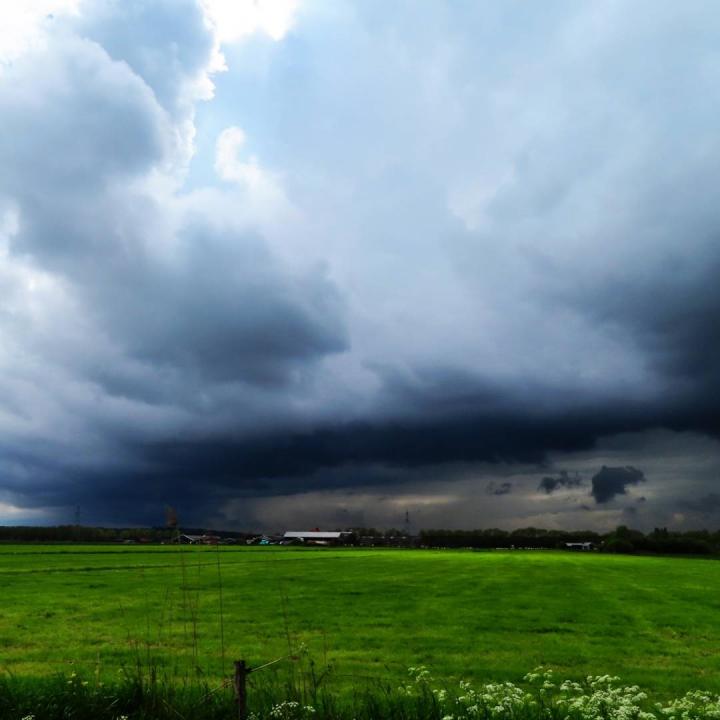 Foto van een onweersbui